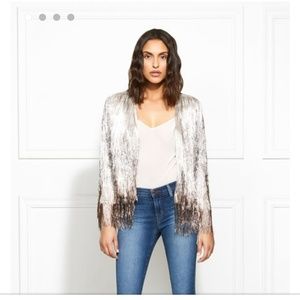 Rachel Zoe Isla Metallic Fringe Jacket